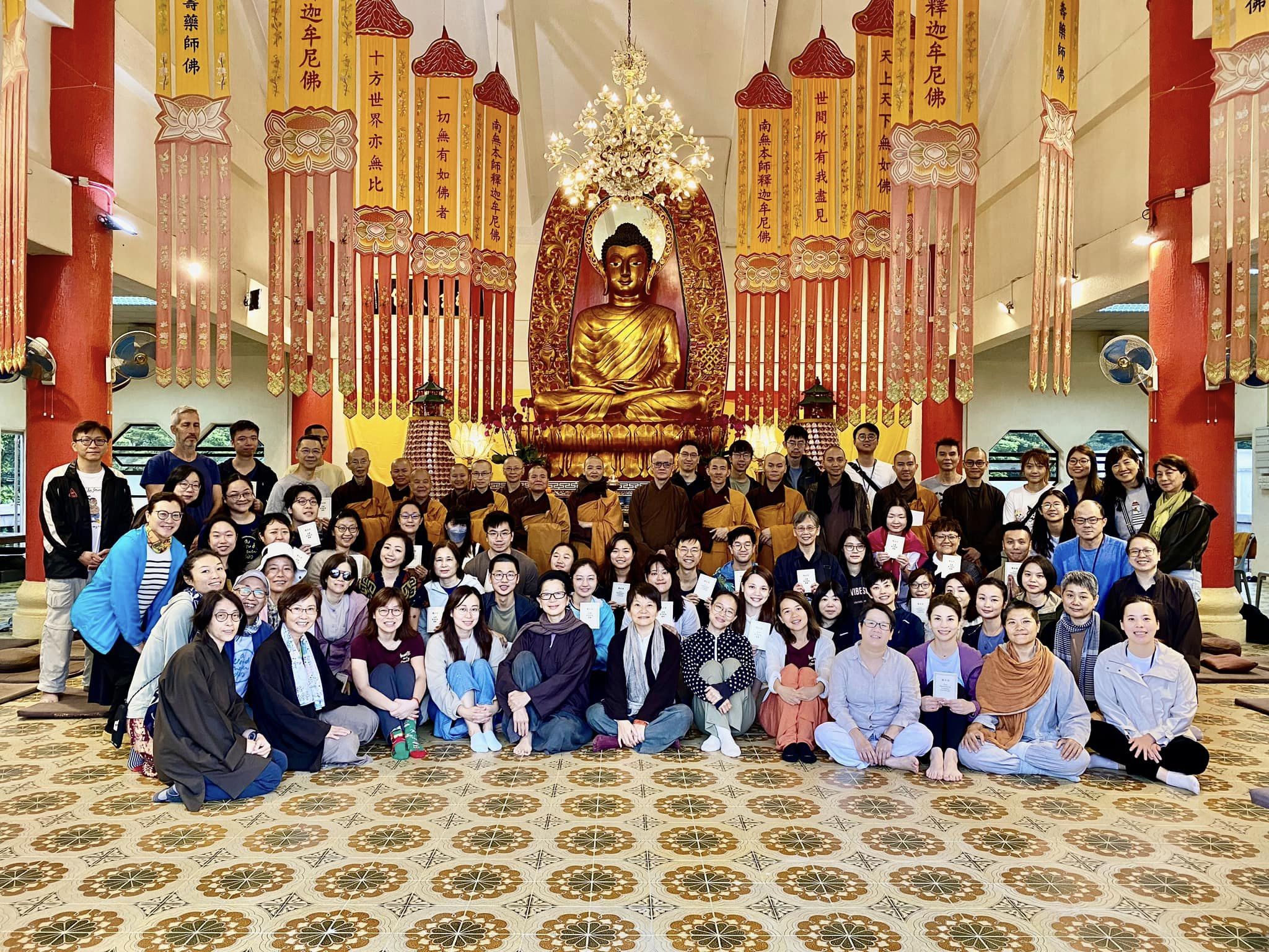 Friends receiving the Five Mindfulness Training